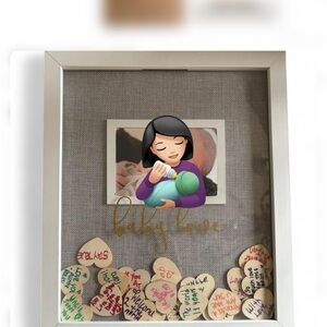 Baby Love Grey Memory Shadow Box Frame